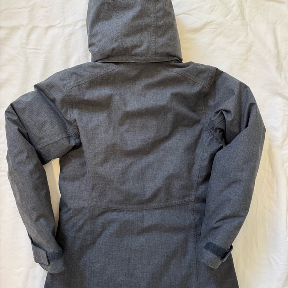 Nau Women's Charcoal Hooded Down Ski Jacket S RN 119269 - Picture 3 of 13